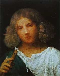 Giorgione (Giorgio Barbarelli Da Castelfranco) - Boy with flute