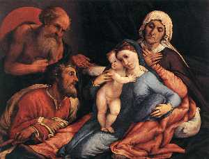 Lorenzo Lotto - Madonna and Child with St. Jerome, St. Joseph and St. Anne