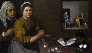Diego Velazquez - Christ in the House of Mary and Martha
