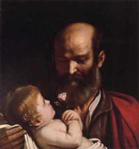 Barbieri Gian Francesco (Guercino Il) - St Joseph with the Christ Child