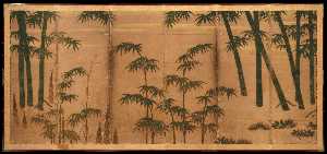 Tosa Mitsunobu - Bamboo in the Four Seasons