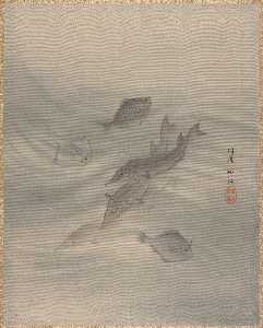  Museum Art Reproductions Fishes, 1890 by Seki Shūkō (1858-1915) | WahooArt.com