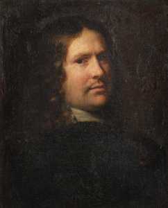 Sébastien Bourdon - Self-portrait in a black coat
