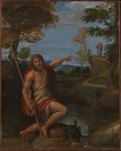 Annibale Carracci - Saint John the Baptist Bearing Witness