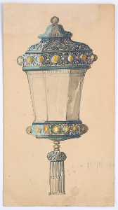 Louis Comfort Tiffany - Design for lantern