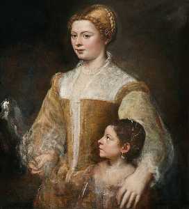 Titian Ramsey Peale Ii - Portrait of a Lady and Her Daughter