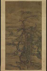 Tang Yun - Landscape after a poem by Wang Wei