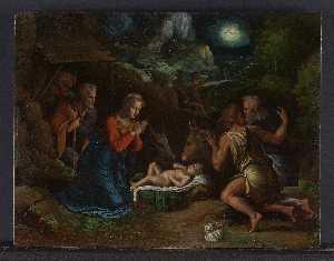 Girolamo Da Carpi - The Adoration of the Shepherds