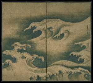 Ogata Kōrin - Rough Waves