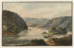 Pavel Petrovich Svinin - A View of the Potomac at Harpers Ferry