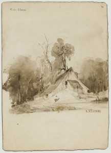 Eugène Delacroix - The Cottage in the grove