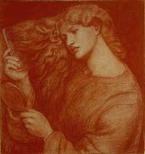Dante Gabriel Rossetti - Study for Lady Lilith
