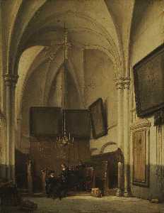 Johannes Bosboom - Vestry of the Church of St Stephen in Nijmegen, Johannes Bosboom, 1850 - 1891