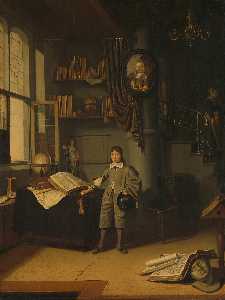 Adriaen Van Gaesbeeck - Young Man in a Study, Adriaen van Gaesbeeck, 1640 - 1650