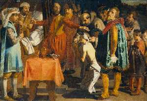 Simon Henrixz (Copy After) - Willem III, Count of Holland, Ordering the Beheadal of the Bailiff of Zuid Holland, 1336, Simon Henrixz (copy after), 1620 - 1649