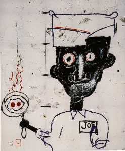 Jean Michel Basquiat - Eyes and Eggs