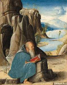 Alvise Vivarini (Luigi Vivarini) - Saint Jerome Reading