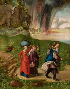 Albrecht Durer - Lot and His Daughters [reverse]