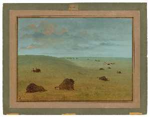 George Catlin - After the Buffalo Chase - Sioux