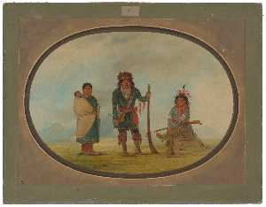 George Catlin - Three Micmac Indians