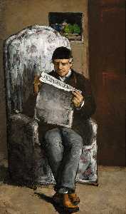 Paul Cezanne - The Artist's Father, Reading 'L'Événement'
