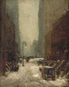 Robert Henri - Snow in New York