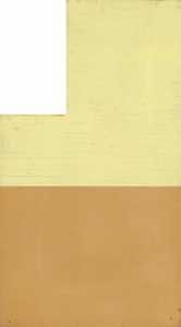 Robert Mangold - Window Wall Yellow and Tan Sketch