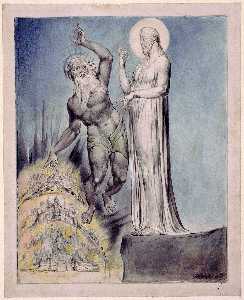 William Blake - Illustration to Milton`s Comus