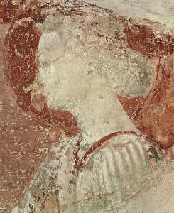 Paolo Uccello - Fresco in the-#160;cloister-#160;of-#160;San-#160;Miniato-#160;al-#160;Monte-#160;Loggia-#160;in-#160;Florence