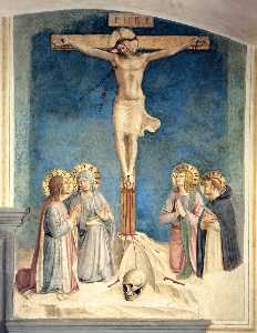 Fra Angelico - Crucifixion with the Virgin and Sts. Cosmas, John the Evangelist and Peter Martyr