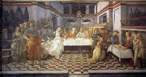 Fra Filippo Lippi - The Feast of Herod: Salome-#39;s Dance