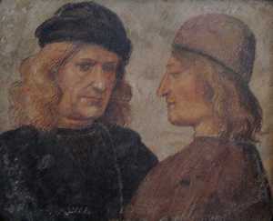 Luca Signorelli - Self-portrait of Luca Signorelli (left)
