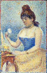 Georges Pierre Seurat - Study for -quot;Young Woman Powdering Herself-quot;