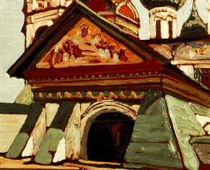 Nicholas Roerich - Yaroslavl. Entrance to the St. Nicholas Wet Church.