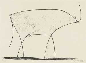 Pablo Picasso - Bull (plate XI)