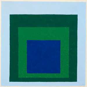 Josef Albers - Homage to the Square: Blue -amp; Green