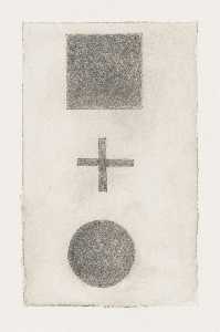 Sherrie Levine - Untitled (After Malevich and Schiele), from the 1917 exhibition, Nature Morte Gallery, New York