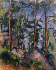 Paul Cezanne - Pines and Rocks (Fontainebleau-)