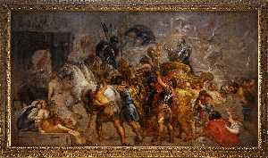 Workshop Of Peter Paul Rubens - Triumphal entry of Henri IV in Paris