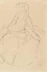 Gustave Klimt - Seated Woman (Amalie Zuckerkandel)