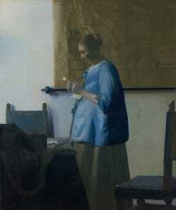 Johannes Vermeer - Woman Reading a Letter