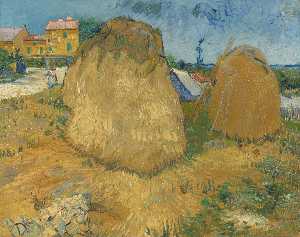 Vincent Van Gogh - Wheat stacks in Provence