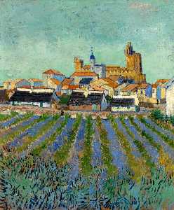 Vincent Van Gogh - View of Saintes-Maries-de-la-Mer