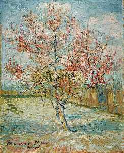 Vincent Van Gogh - Pink peach trees (\
