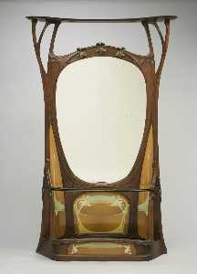  Oil Painting Replica Hallstand by Hector Guimard (1867-1942, France) | WahooArt.com