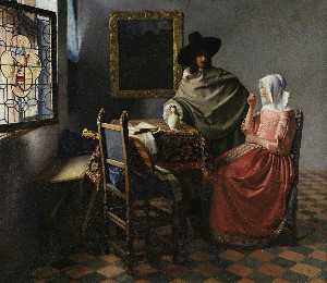 Johannes Vermeer Van Delft - The Glass of Wine