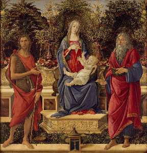 Sandro Botticelli - Madonna with Saints