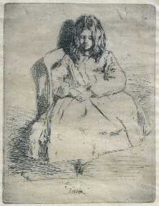 James Abbott Mcneill Whistler - Annie Seated