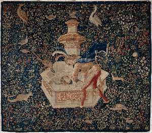 Danish Unknown Goldsmith - Tapestry: Narcissus