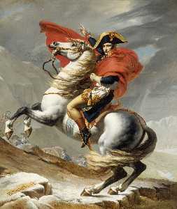 Jacques Louis David - Bonaparte Crossing the Grand Saint-Bernard Pass